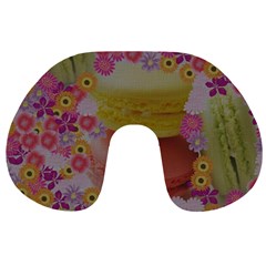 Macaroons And Floral Delights Travel Neck Pillows