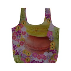 Macaroons And Floral Delights Full Print Recycle Bags (m)  by LovelyDesigns4U