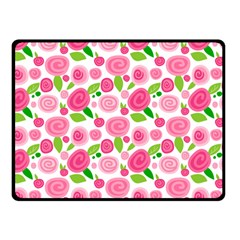 Rose Garden Fleece Blanket (small) by TrishRose