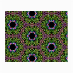 Repeated Geometric Circle Kaleidoscope Small Glasses Cloth by canvasngiftshop