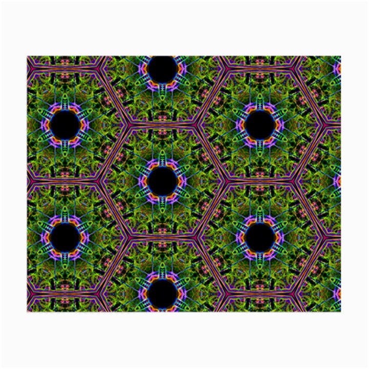 Repeated Geometric Circle Kaleidoscope Small Glasses Cloth (2-Side)