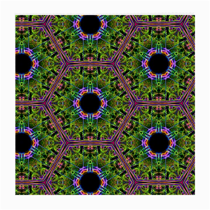 Repeated Geometric Circle Kaleidoscope Medium Glasses Cloth (2-Side)