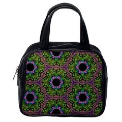 Repeated Geometric Circle Kaleidoscope Classic Handbags (one Side)