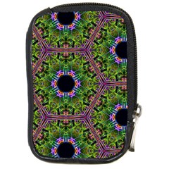 Repeated Geometric Circle Kaleidoscope Compact Camera Cases by canvasngiftshop