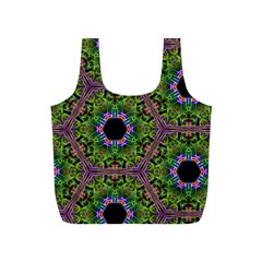 Repeated Geometric Circle Kaleidoscope Full Print Recycle Bags (s) 