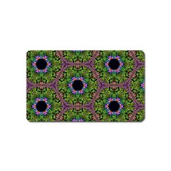 Repeated Geometric Circle Kaleidoscope Magnet (name Card)