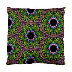 Repeated Geometric Circle Kaleidoscope Standard Cushion Case (one Side) 