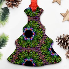 Repeated Geometric Circle Kaleidoscope Ornament (christmas Tree)