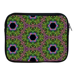 Repeated Geometric Circle Kaleidoscope Apple Ipad 2/3/4 Zipper Cases by canvasngiftshop