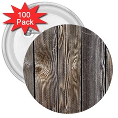 Wood Fence 3  Buttons (100 Pack) 