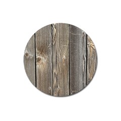 Wood Fence Magnet 3  (round) by trendistuff