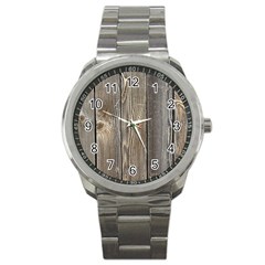 Wood Fence Sport Metal Watches