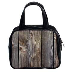 Wood Fence Classic Handbags (2 Sides) by trendistuff