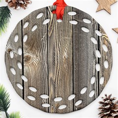 Wood Fence Ornament (round Filigree) 