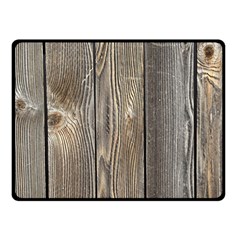 Wood Fence Double Sided Fleece Blanket (small)  by trendistuff