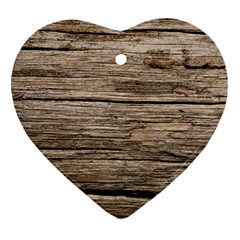 Weathered Wood Ornament (heart)  by trendistuff