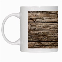 Weathered Wood White Mugs by trendistuff