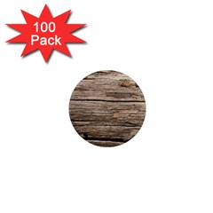 Weathered Wood 1  Mini Magnets (100 Pack) 