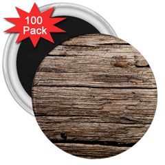 Weathered Wood 3  Magnets (100 Pack) by trendistuff