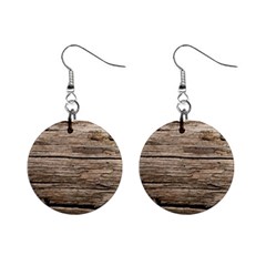 Weathered Wood Mini Button Earrings by trendistuff