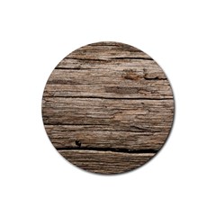 Weathered Wood Rubber Round Coaster (4 Pack)  by trendistuff