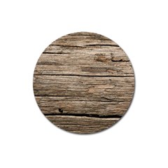 Weathered Wood Magnet 3  (round) by trendistuff