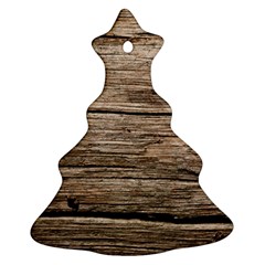 Weathered Wood Christmas Tree Ornament (2 Sides) by trendistuff