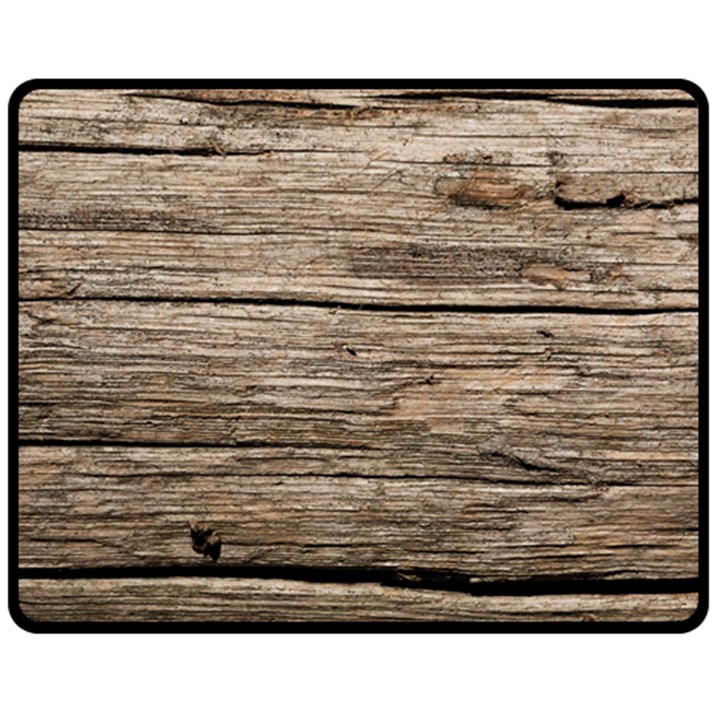 WEATHERED WOOD Double Sided Fleece Blanket (Medium) 