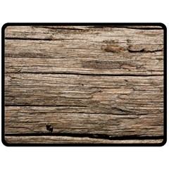 Weathered Wood Double Sided Fleece Blanket (large) 