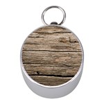 WEATHERED WOOD Mini Silver Compasses Front