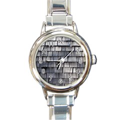 Weathered Shingle Round Italian Charm Watches by trendistuff