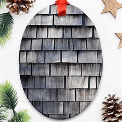 Weathered Shingle Ornament (oval) 