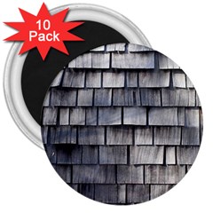 Weathered Shingle 3  Magnets (10 Pack) 