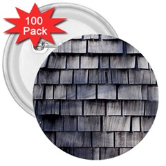 Weathered Shingle 3  Buttons (100 Pack) 