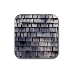 Weathered Shingle Rubber Coaster (square)  by trendistuff