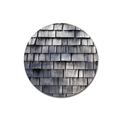 Weathered Shingle Magnet 3  (round) by trendistuff