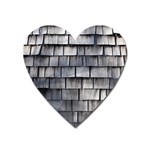 WEATHERED SHINGLE Heart Magnet