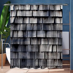 Weathered Shingle Shower Curtain 60  X 72  (medium)  by trendistuff