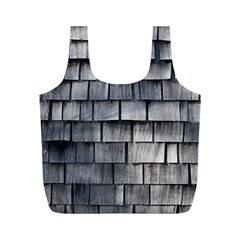 Weathered Shingle Full Print Recycle Bags (m) 