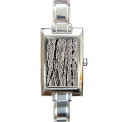 Tree Bark Rectangle Italian Charm Watches