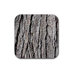 Tree Bark Rubber Coaster (square)  by trendistuff