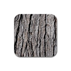 Tree Bark Rubber Square Coaster (4 Pack)  by trendistuff