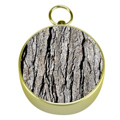 Tree Bark Gold Compasses by trendistuff