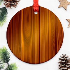 Shiny Striated Panel Ornament (round) 