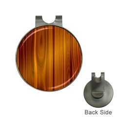 Shiny Striated Panel Hat Clips With Golf Markers