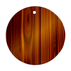 Shiny Striated Panel Round Ornament (two Sides) 