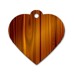 Shiny Striated Panel Dog Tag Heart (one Side) by trendistuff