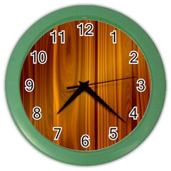 Shiny Striated Panel Color Wall Clocks by trendistuff