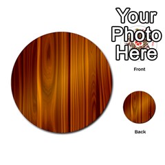 Shiny Striated Panel Multi-purpose Cards (round) 