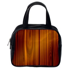 Shiny Striated Panel Classic Handbags (one Side) by trendistuff